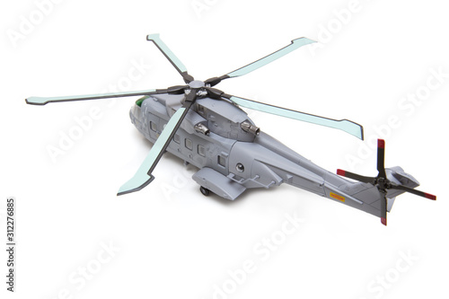 Gray helicopter