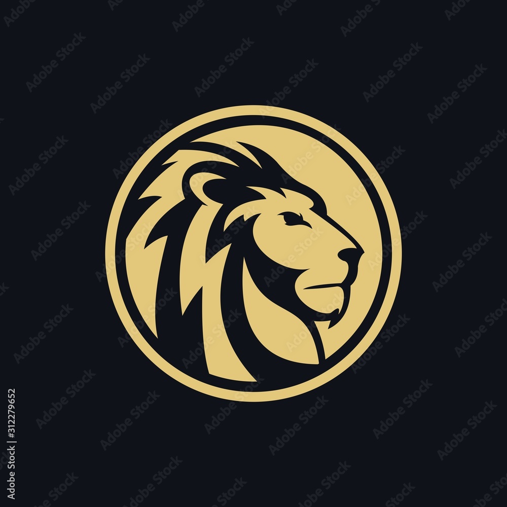 majestic lion silhouette vector illustration design