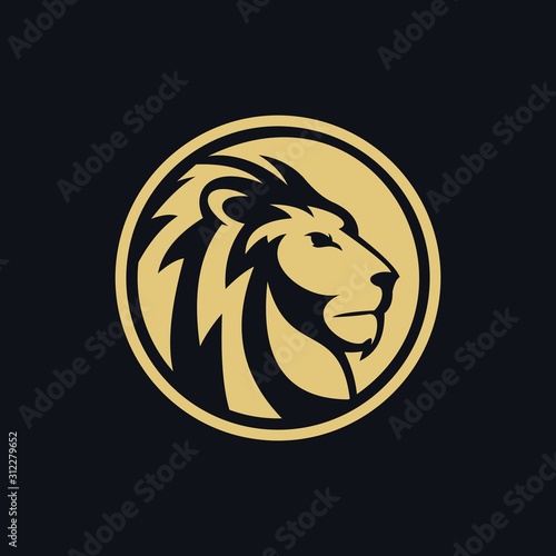 majestic lion silhouette vector illustration design © renosytr