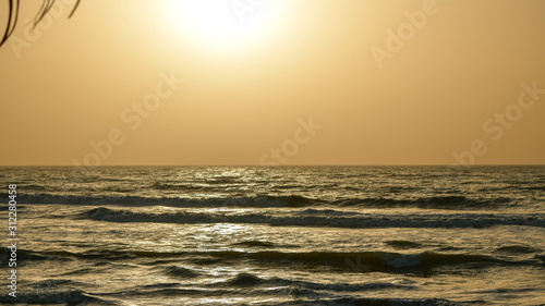 Africa ocean view and sunset