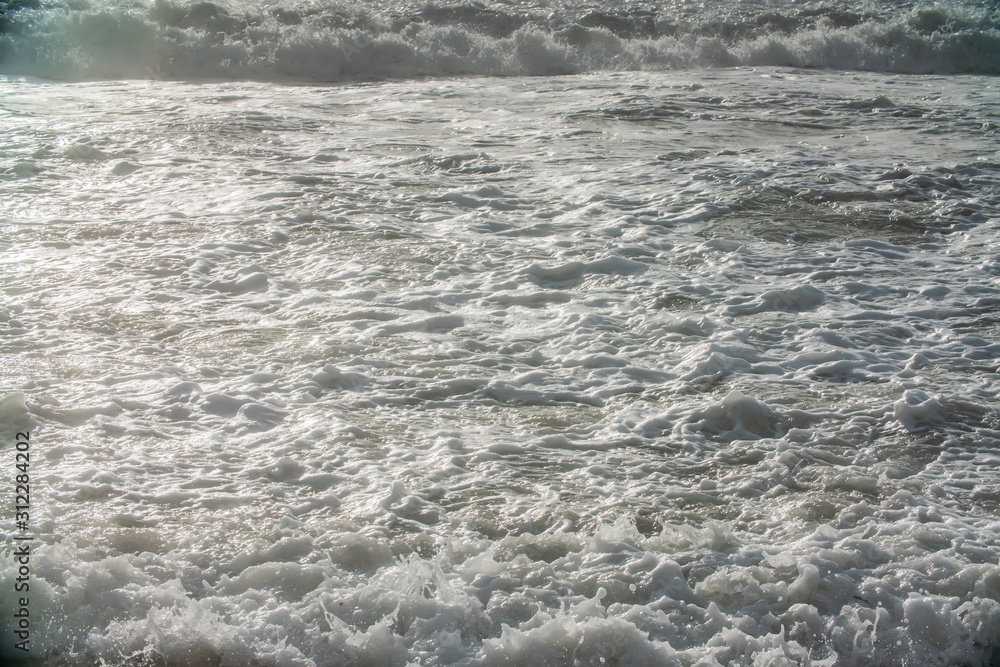 Fototapeta premium storm at sea, big waves