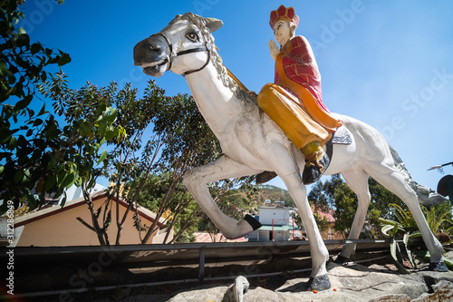 xuanzang statue in Vietnam temple,Dec 22,2019