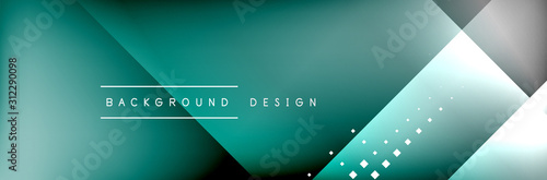 Abstract background - squares and lines composition created with lights and shadows. Technology or business digital template