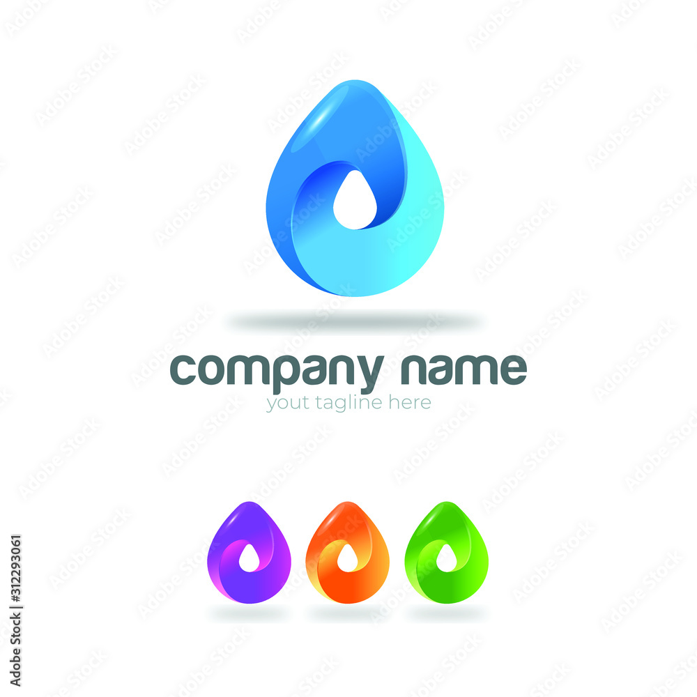 Waterdrop logo oil logo template Waterdrop logo oil logo template
