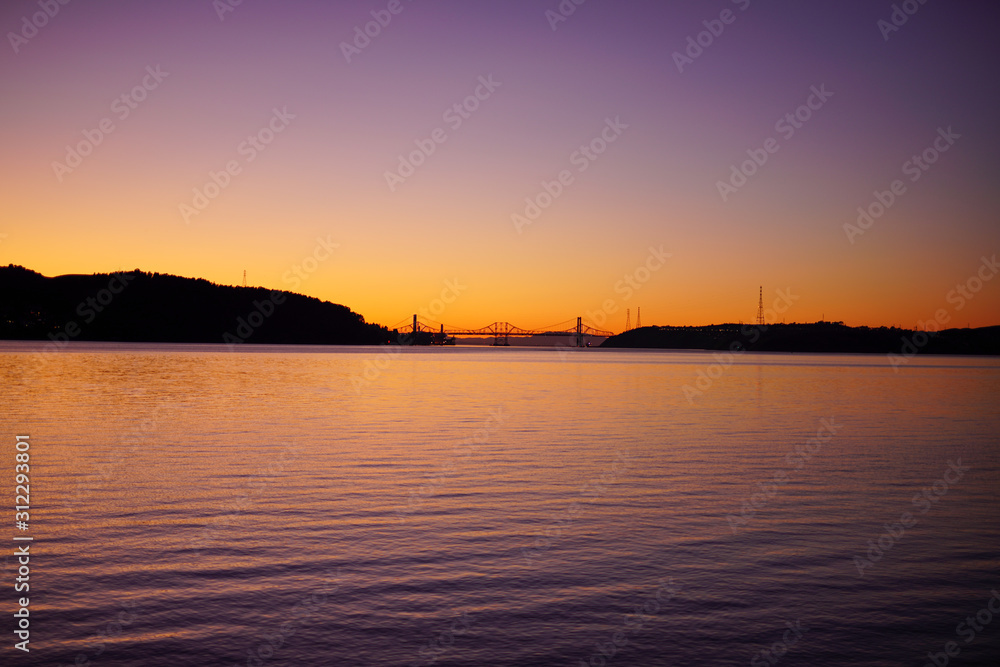 sunset on bay sunset on bay