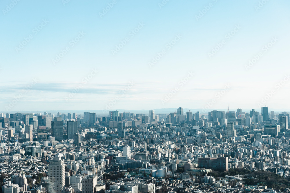 東京都豊島区池袋から見た東京の景色
