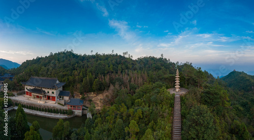 Afternoon scenery at taimu mountain, ningde city, fujian province, China photo