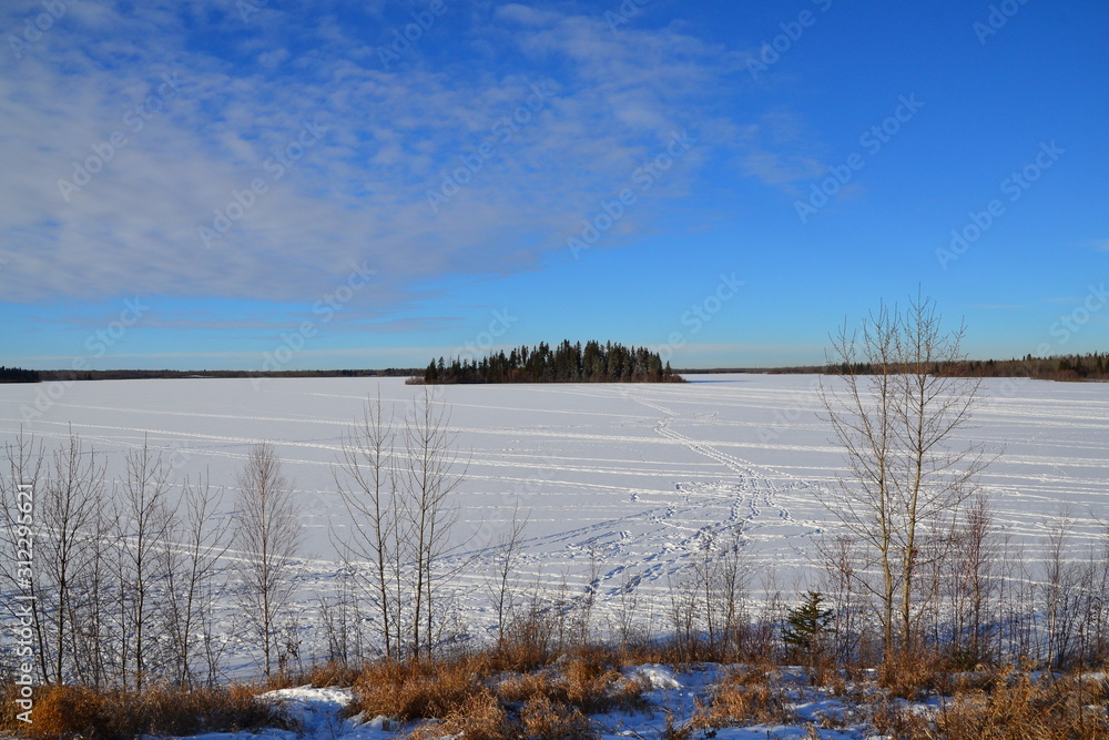 Astotin Lake in Winter Astotin Lake in Winter