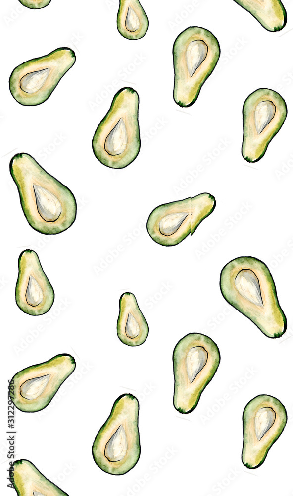 avocado pattern with animal print, leopard and Safari pattern. Avocado watercolor and marker graphics and delicate watercolor transitions avocado pattern with animal print, leopard and Safari pattern. Avocado watercolor and marker graphics and delicate watercolor transitions
