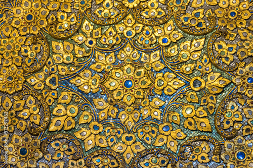 Mandala like detail from the Grand Palace, Bangkok, Thailand