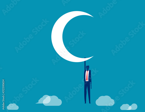 Business problem or crisis concept. Business failure