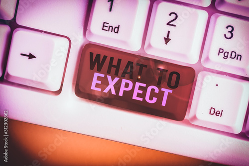 Canvas Print Handwriting text writing What To Expect