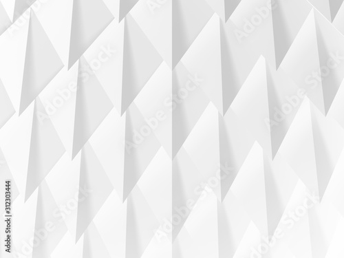 Abstract white geometric structure, cg background 3 d