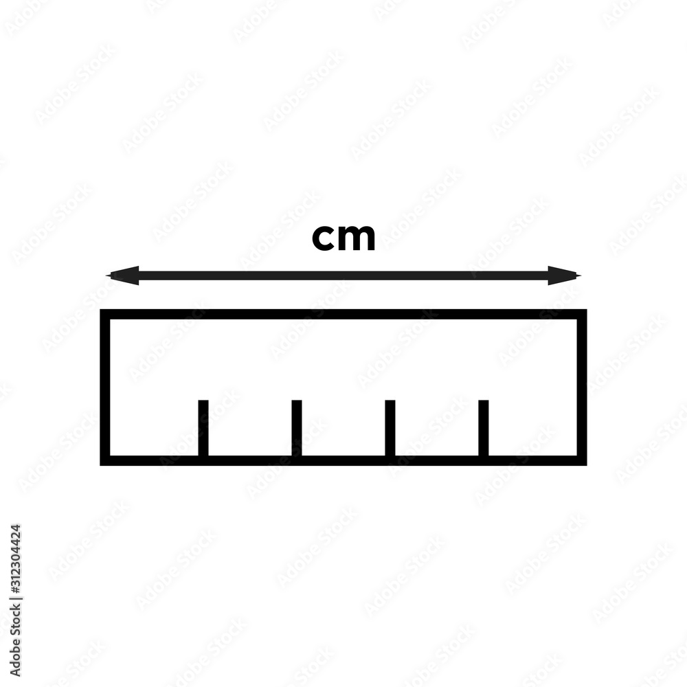 Ruler icon vector Ruler icon vector