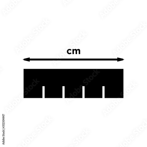 Ruler icon vector
