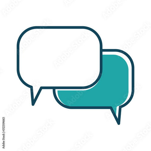 Bubble speech icon 