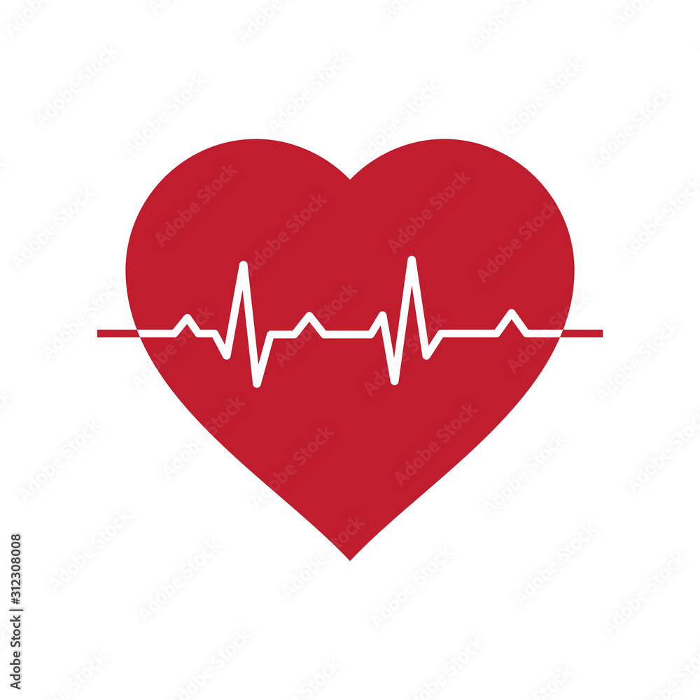 Art design health medical heartbeat pulse vector Art design health medical heartbeat pulse vector
