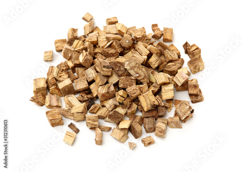 Root of kudzu vine puerarin Isolated on a white background 