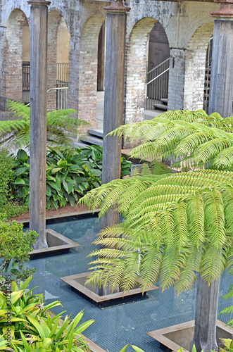 Photography Stone columns and water reservoir in Paddington Reservoir Gardens