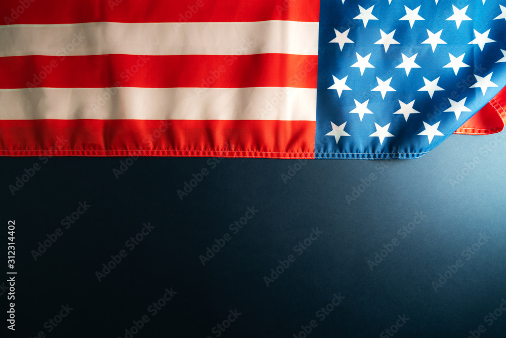 Fototapeta premium Martin Luther King Day Anniversary - American flag abstract background