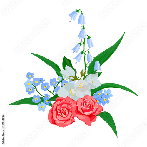 vector drawing flowers