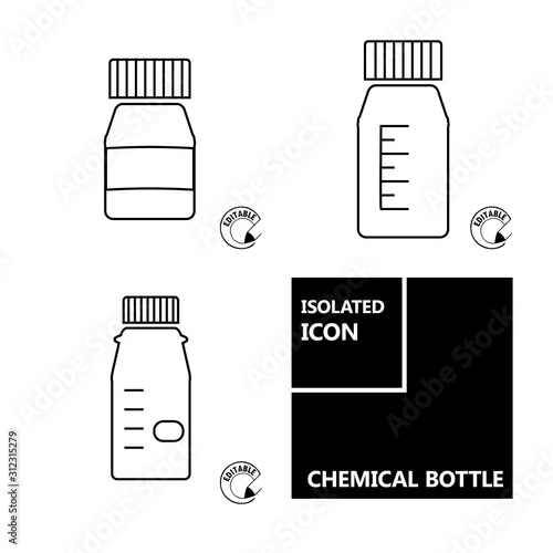 Icon chemical bottle