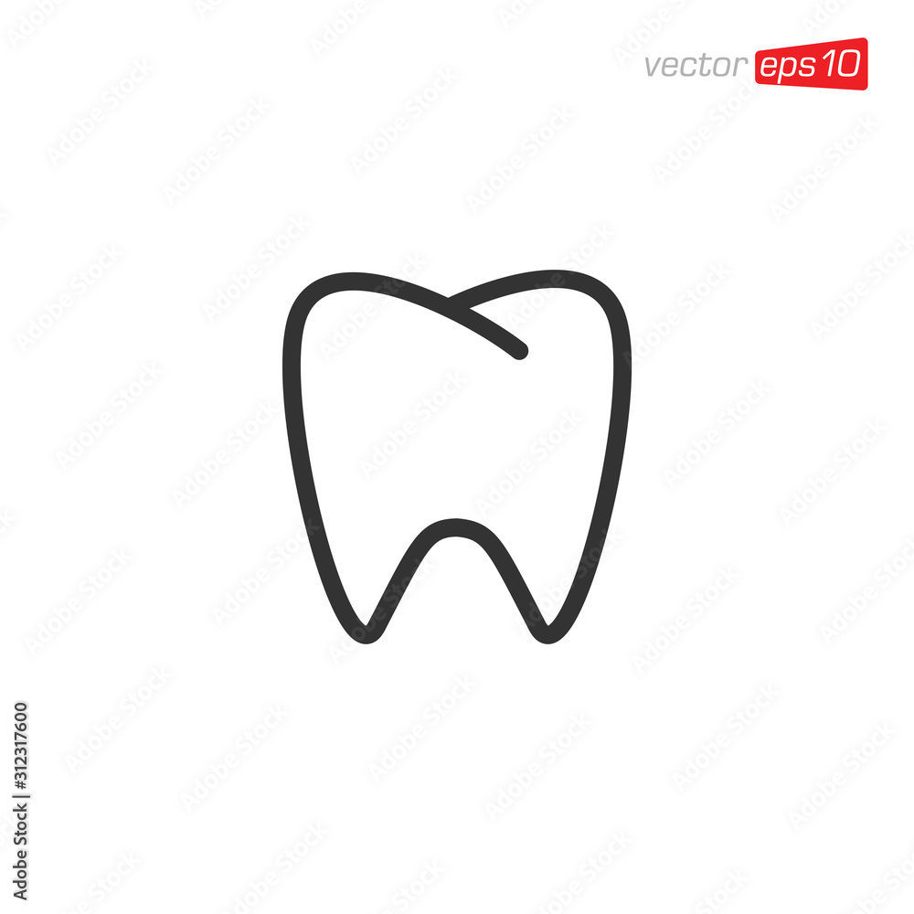 Fototapeta Ząb Dental Icon Design Vector