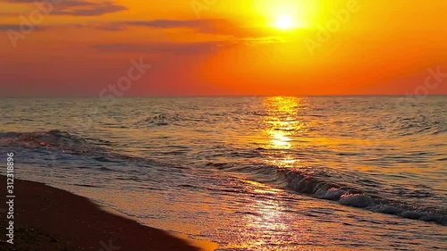 dawn on the sea