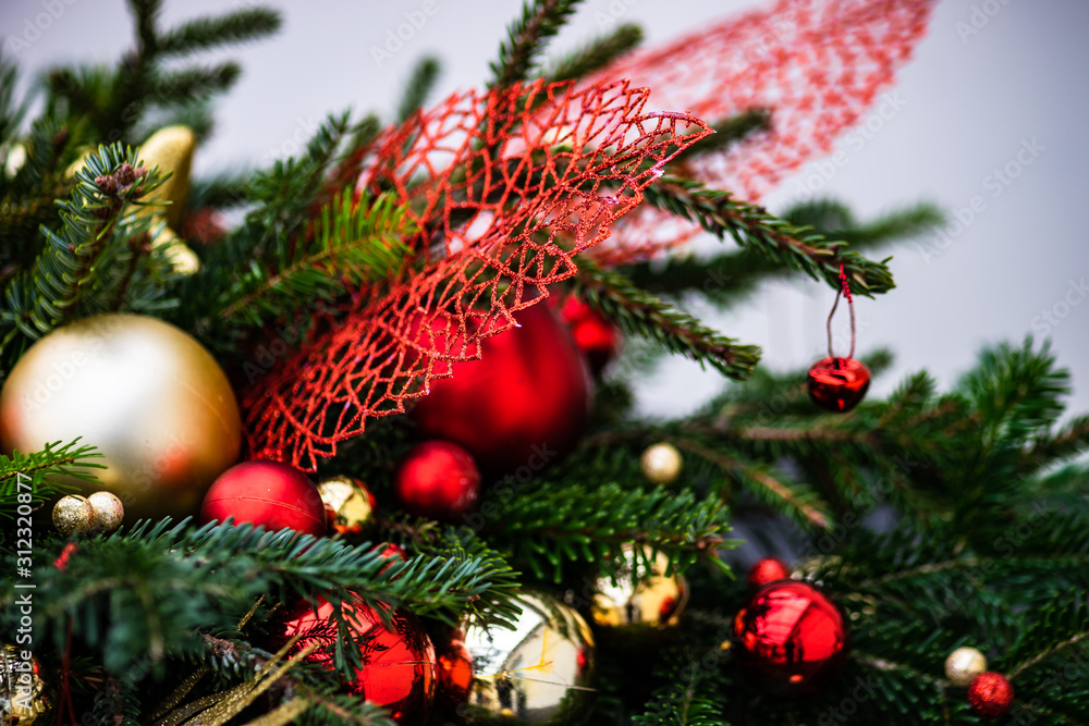 Fototapeta premium Christmas festive composition