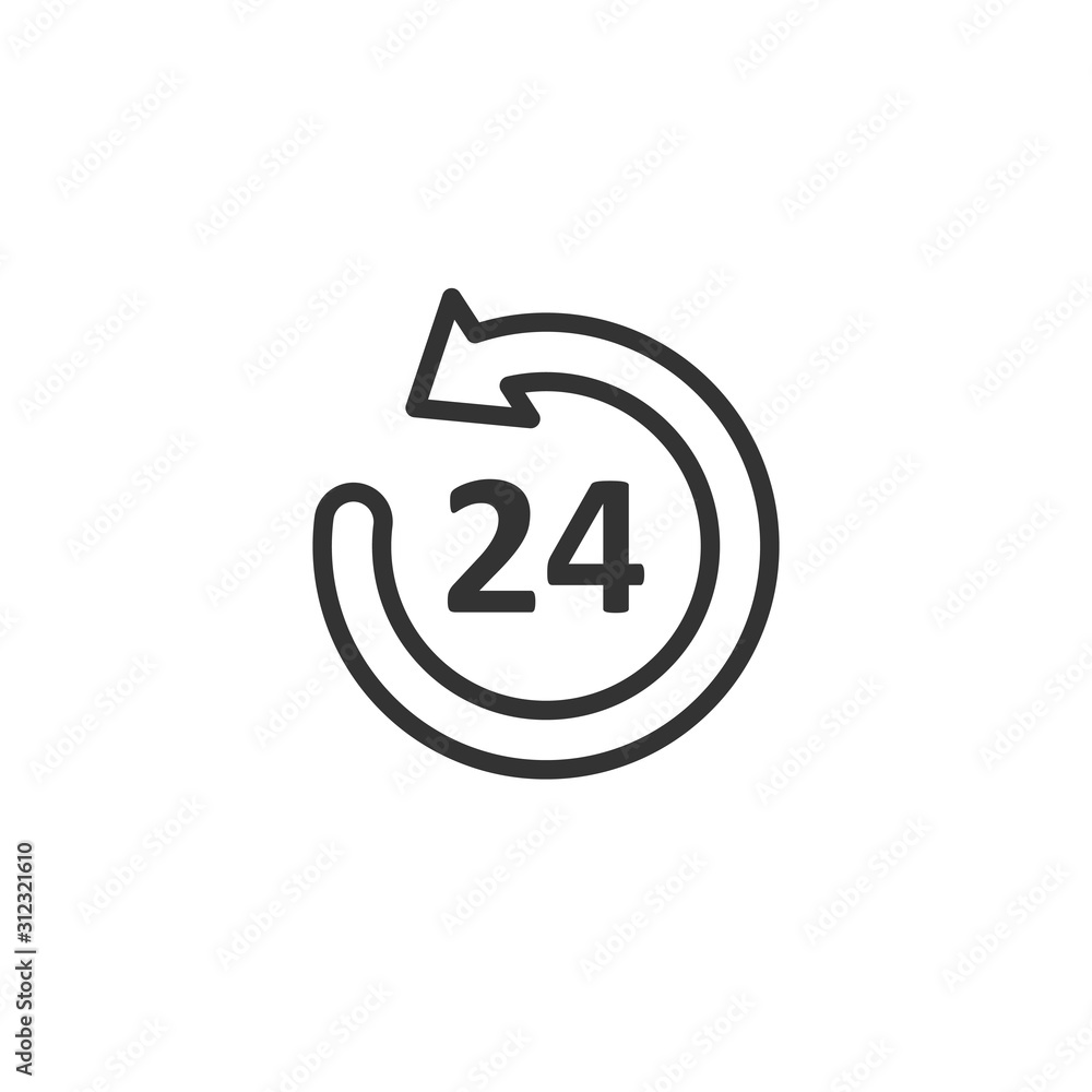 Clock icon in flat style. Watch vector illustration on white isolated background. Timer business concept. Clock icon in flat style. Watch vector illustration on white isolated background. Timer business concept.