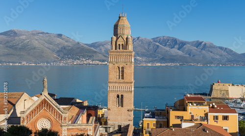 Gaeta, Italy - one of the most spectacular cities along the Tyrrhenian Sea, Gaeta displays an amazing Medieval Old Town, famous of its churches and fortifications photo