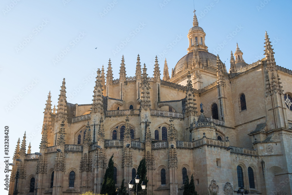  Head of the cathedral in Segovia, Castilla y León, Spain