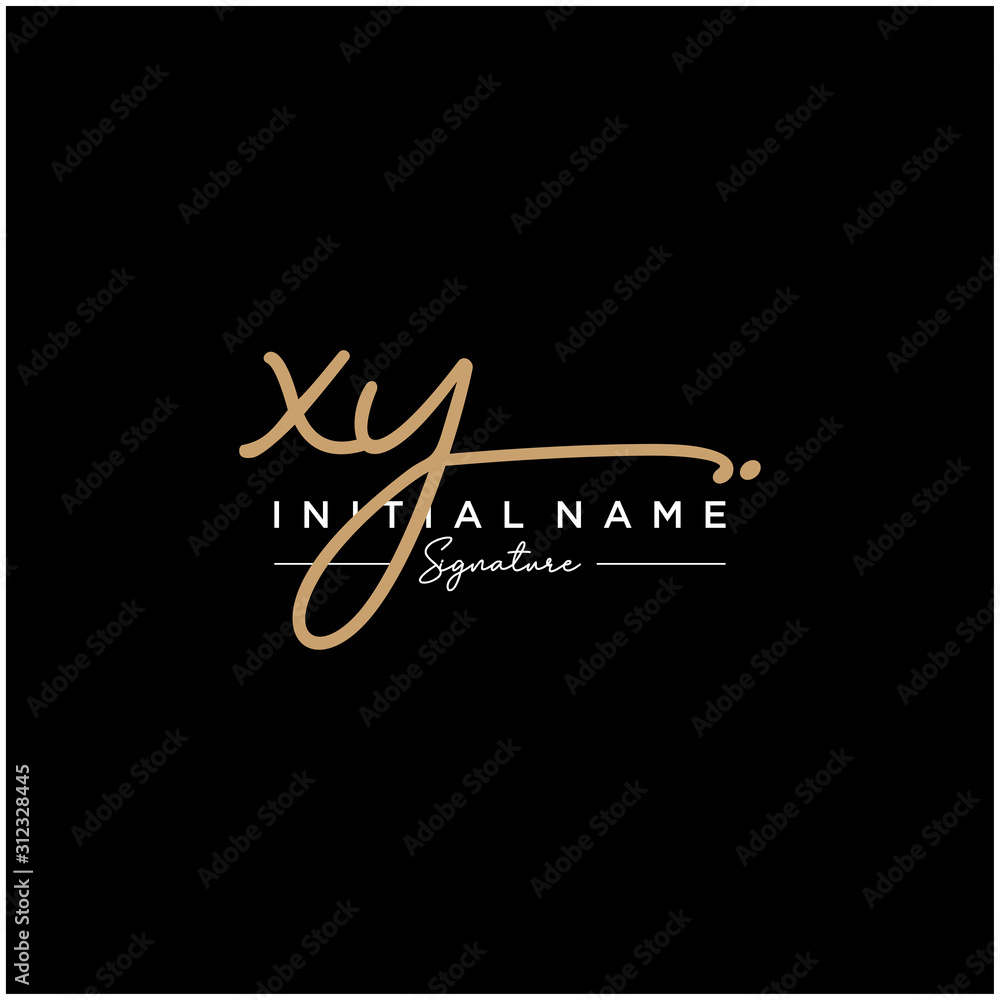 Letter XY Signature Logo Template Vector Letter XY Signature Logo Template Vector