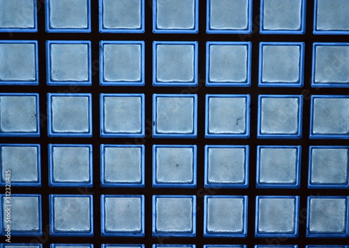 Hintergrund blaue Glassteine