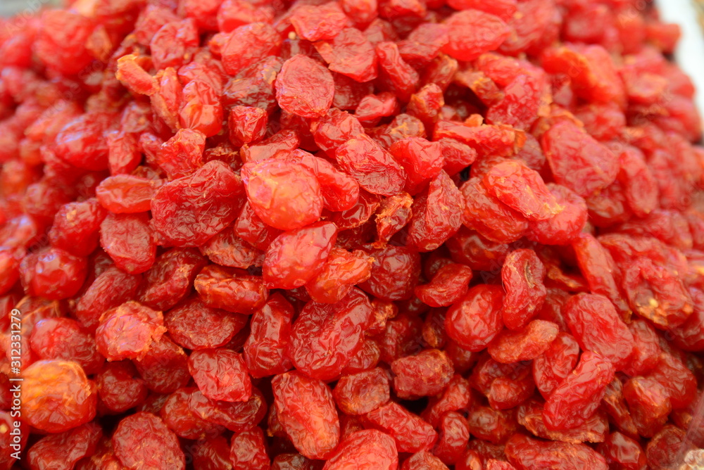 group of cherry tomato dried. group of cherry tomato dried.