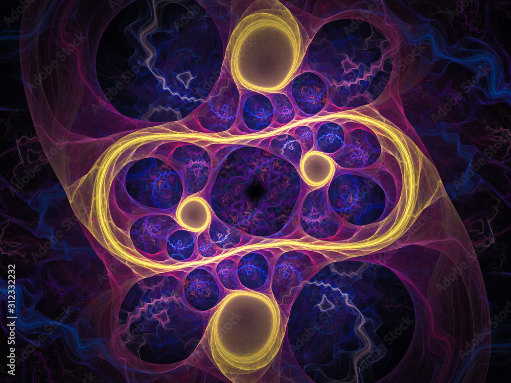 Naklejka premium Fractal Background