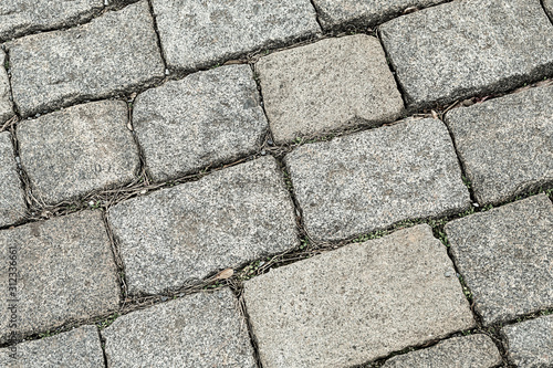 tile stone gray square uneven weathered city square line pattern