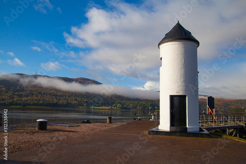 Lighthouse at Loch Linnhe, Scottish Highlands