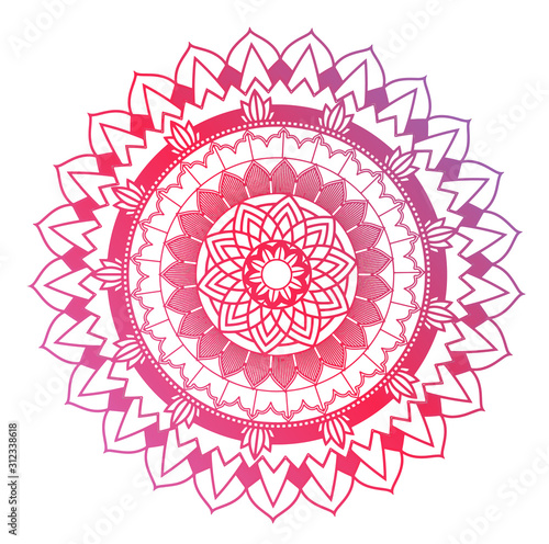 Mandala patterns on white background