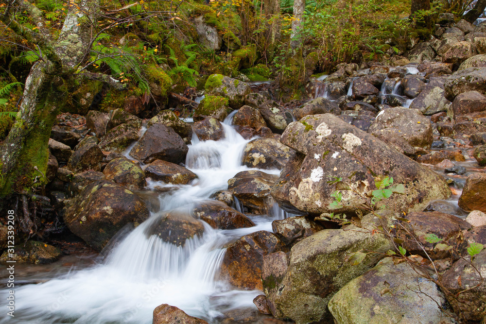 Small waterfall in the Scottish Highlands Small waterfall in the Scottish Highlands