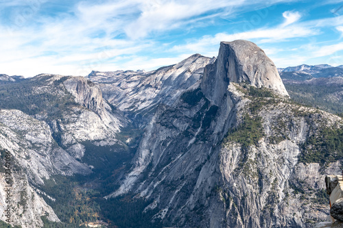 Scenic landscape of Yosemite's Half Dome