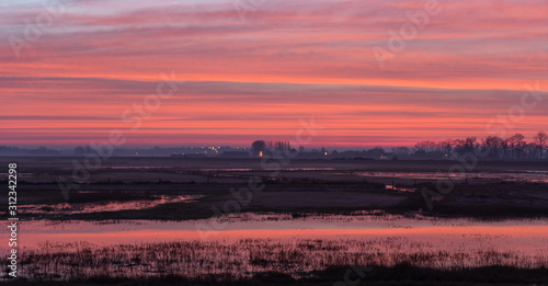 Le Mont Saint Michel in der Normandie Frankreich Dezember Winter