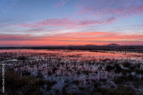 Le Mont Saint Michel in der Normandie Frankreich Dezember Winter