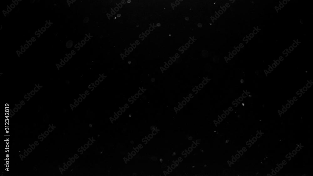 particles on black background, abstract overlay with particles and bokeh