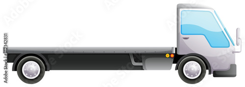 Tow truck on isolated background