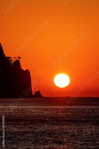 함목해수욕장 일출