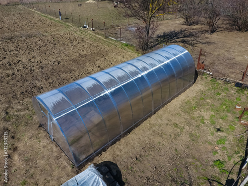 Polycarbonate greenhouse assembled from parts, prefabricated greenhouse