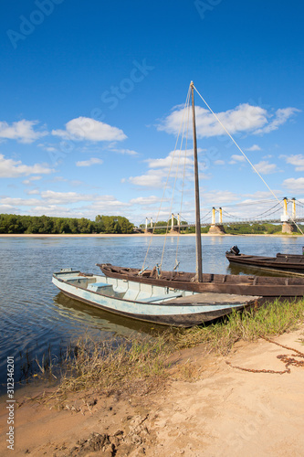 Bord de Loire en Anjou. Pays de la Loire  Montjean sur Loire. France