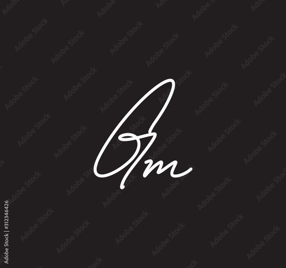 Couple Cursive Letters Initial Signature Handwriting Calligraphy Couple Cursive Letters Initial Signature Handwriting Calligraphy