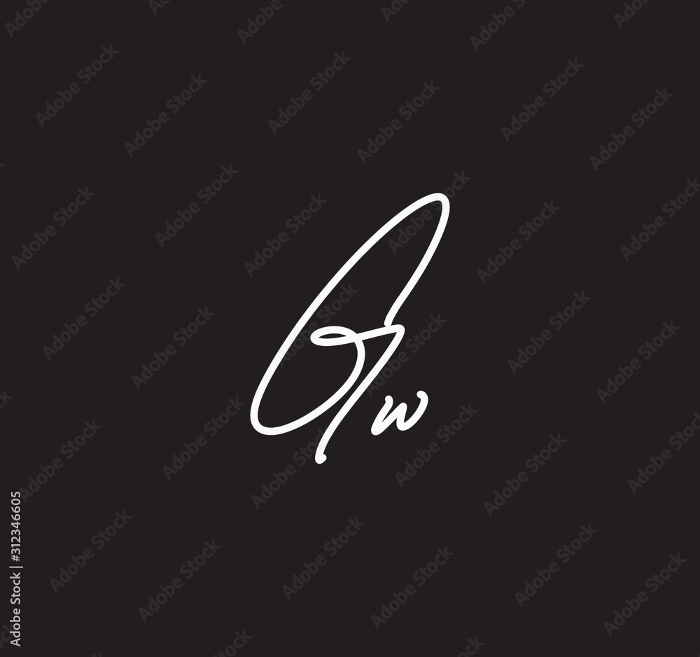 Couple Cursive Letters Initial Signature Handwriting Calligraphy Couple Cursive Letters Initial Signature Handwriting Calligraphy